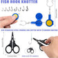 Fishing Tool Kit, 12 Pieces Fishing Gear, Fishing Pliers with Lanyard, Fillet Knife, Fish Lip Gripper, Fly Ice Fishing Hook Knotter, Anti-Cutting Gloves