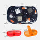 Serfeymi Weekly Travel Pill Organizer 2 Times A Day AM PM Upgraded Rainbow Pill Box 7 Day with Portable Zipper Canvas Pill Case, Medicine Organizer for Pills, Vitamins, Fish Oils - Black 02