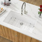 30 White Granite Composite Kitchen Sink - Donsdey 30 Inch White Kitchen Sink Undermount Ledge Workstation Granite Quartz Composite Under Counter Single Bowl Sink Basin