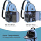 MOSISO Camera Sling Bag, DSLR/SLR/Mirrorless Camera Backpack Case Shockproof Photography Backpack with Tripod Holder & Removable Modular Inserts Compatible with Canon/Nikon/Sony/Fuji