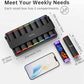 Weekly Pill Organizer 2 Times a Day, KOVIUU Large Travel Pill Box 7 Day, Am Pm Twice Daily Pill Case with Rotatable Handle, Week Pill Holder Container for Vitamin Medicine Supplement Fish Oil, Black