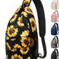 Crossbody Bags for Women Men Trendy Sling Bag Bakpack Casual Chest Bag with Convertible Shoulder Strap