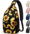 Crossbody Bags for Women Men Trendy Sling Bag Bakpack Casual Chest Bag with Convertible Shoulder Strap
