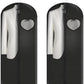 Dress Bags for Gowns Long, 60'' Garment Bags for Hanging Clothes, Suit Bag Cover for Storage and Travel, with Clear Heart Window, 2 Pack (Black)