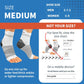 Plantar Fasciitis Sock (6 Pairs) for Men and Women, Compression Foot Sleeves with Arch and Ankle Support (White, Medium)