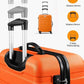Suitour 2 piece Luggage Sets with Spinner Wheels,Hardside Lightweight 20/24 inch Suitcase Set