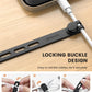 10Pack Silicone Cable Ties Cord Organizer Wrap - Lamicall Durable Reusable Wire Management with Lock Buckle, Elastic Charger Cable Strap Ties, Electrical Cord Keeper for Travel, Home Accessories