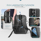 hk Laptop Backpack for Men with USB Charging Port Water-Resistant for 15.6 Inch Computer Bag Durable High-Tech Daypack Casual Backpack for Business Work College Weekender Travel-Black