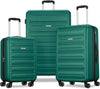 American Tourister Westridge Hardshell Luggage Set - 3 Piece Set - 20" Carry-On, 24” & 28” Checked Luggage Set with 360° Spinner Wheels - Expandable Suitcases for Extended Travel - Malachite Green
