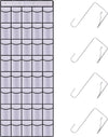 40 Mesh Pocket Over the Door Shoe Organizer,Hanging Shoe Rack for Closet Storage Holder for Dorm Room College Classroom Storag(White)