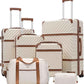 Coolife Luggage Set Suitcase Carry On Luggage PC Hardshell Luggage TSA Lock Spinner Wheels Telescopic Handle