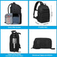 MOSISO Camera Sling Bag, DSLR/SLR/Mirrorless Camera Case Crossbody Photography Backpack with Tripod Holder&Removable Modular Inserts&PU Handle Compatible with Canon/Nikon/Sony, Black