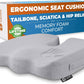 5 STARS UNITED Seat Cushion for Tailbone Pain Relief – Memory Foam Cushion for Coccyx, Hip, Hemorrhoid, Sciatica & Post-Surgery Recovery – Wheelchair, Car, Desk, Gaming & Office Chairs, L Gray