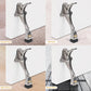 12 Packs Heavy Duty Kickdown Door Stopper, One Touch Adjustable Kickdown Door Stop for Heavy Doors, 4 in Metal Door Kickstand with Rubber Tip & Wall Protectors for Wide Doors