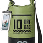 Lamicall Dry Bag Waterproof Backpack - [Zippered Pocket] 5L/10L/20L/30L/40L Roll Top Waterproof Bag with Water Proof Phone Pouch, Floatable Drybag for Swimming, Boating, Kayaking, Camping, Beach
