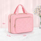 Wedama Toiletry Bag for Women, Large Cosmetic Travel Bag, Hanging Toiletry Bag for Bathroom, Thickened PVC Waterproof Travel Makeup Bag, Toiletries Bag for Travel Business Trips and Camping, Pink - Roamly