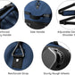 110L/140L Expandable Soft-Sided Foldable Duffle Bag with 2 Rubber Wheels,Packable 32” Rolling Carry-On with Multi-Pockets & Compartments,Navy Blue - Roamly