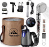 BSEED Portable Shower for Camping with Immersion Water Heater, 8000mAh Rechargeable Camping Shower with Large Capacity Foldable Bucket, Outdoor Shower for Hiking RV, Travel, Pet Bath, Car Washing