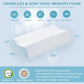 Neck Pillow Memory Bed Foam Pillows - Neck Support Pillow for Pain Relief, Ergonomic Cervical Pillow for Sleeping, Orthopedic Contour Bed Pillow for Side, Back, Stomach Sleepers,Blue