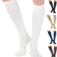 ABSOLUTE SUPPORT Cotton Compression Socks for Women & Men 20-30 mmhg Knee High