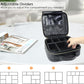Travel Makeup Bag Makeup Cosmetic Train Case Organizer Portable Storage Bag with Adjustable Dividers for Cosmetics Makeup Brushes Toiletry Jewelry Heart Pattern