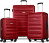 American Tourister Westridge Hardside Luggage Set with Spinner Wheels, Holly Red, 3PC Set (CO/M/L)
