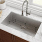 KRAUS Standart PRO 26-inch 16 Gauge Undermount Single Bowl Stainless Steel Kitchen Sink, KHU100-26