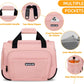 Underseat Carry On Luggage Lightweight Travel Tote Weekender Bag Overnight Duffle Bag for Travel, Travel Essentials Personal Item Travel Bag for Women and Men, Pink-18Inch