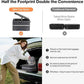 mixi 17x14x9 Carry On Luggage Underseat PC Hard Shell Suitcase Top Opening Aluminum Frame Travel Suitcases with Wheels, Rock Gray