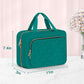 Wedama Toiletry Bag for Women, Medium Cosmetic Travel Bag, Hanging Toiletry Bag for Bathroom, Thickened PVC Waterproof Makeup Bag, Toiletries Bag for Travel Trips and Camping, Turquoise Green - Roamly