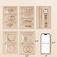 Vlando Jewelry Box for Girls Women,5 Pcs Jewelry Bags,Display Portability Jewelry Pouch Storage for Gem Diamond Necklaces Rings Earrings Bracelets