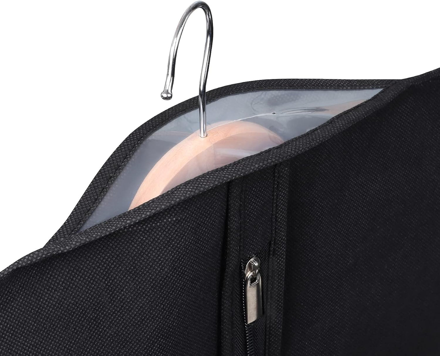 Univivi 16 Pack Suit Bags Garment Bag for Men Storage 40-inch Clothes Cover with Clear Window and ID Card Holder for Suit Jacket, Skirt, Shirt and Coat