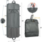Zilink 60" Long Garment Bags for Travel Waterproof Dress Bags for Gowns Hanging Dress Bags for Closet Storage with Adjustable Handles and Stable Buckles for Dresses Suit Coats Tuxedos, Grey