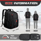 50L Travel Backpack, 17 inch Laptop Backpack for Men, Extra Large Sturdy TSA Friendly with USB Port College School Rucksack Bag Gifts for Him Men Women, Black - Roamly