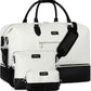 Weekender Bag for Women, Travel Duffel Bag Carry On Overnight Bag with Shoe Compartment Large Nylon Travel Weekend Tote Bag