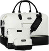Weekender Bag for Women, Travel Duffel Bag Carry On Overnight Bag with Shoe Compartment Large Nylon Travel Weekend Tote Bag
