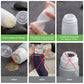 Valourgo TSA Approved 3.4oz Portable Toiletry Bottles, BPA Free Leak Proof Refillable Travel Accessories with Clear Toiletry Bag, Black, White