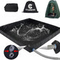 Upgraded Portable Shower Pan 41" x 41" x 5", Foldable Camping Shower Base with Waterproof Storage Bag, Dual Drain Holes, for RV Camping Outdoor Indoor & Portable Showers