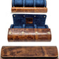 Genuine Napa Leather Watch Roll Travel Case for 3 Watches - Travel Watch Rolls and Leather Watch Display Cases with Velvet Interior - Watch Storage Organizer Men's