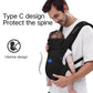 Baby Carrier Newborn to Toddler,Newborn Carrier(7-25lbs) with Head Support, Cozy Baby Wrap Carrier, with Hook&Loop for Easily Adjustable, Soft Fabric (Breathable Black) (Summer-Black)