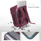 ECOHUB Travel Backpack for Women, Carry on Backpack with USB Charging Hole, Spirit Airlines Personal Item Bag Flight Approved, 15.6 Inch Laptop Backpack with Anti Theft Pockets, 30L, Red