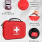 242Pcs Compact First Aid Kit, Waterproof Hard Shell Eva Medical Kits, All-Purpose Portable Trauma First Aid Kit for Boat, Home, Car, Travel, Camping, Hiking and Outdoor Emergencies(Red)