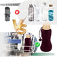 Collapsible Water Bottles,650ml,Leak Proof,Reuseable BPA Free Silicone Foldable Water Bottles,Durable Lightweight for Travel Gym Camping Hiking,Compact Size Portable Sports Water Bottle (Coffee)
