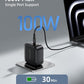 LULULOOK 100W USB C Charger, 4-Port GaN Fast Charging Block, PD Type-C Wall Charger Travel Adapter for MacBook Pro/Air, iPhone 16, Pixelbook, iPad, Samsung Galaxy S24, Console, UK/EU/AU Plug Included