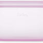 Zip Top Reusable Food Storage Bags | Large Dish [Lavender] | Silicone Meal Prep Container | Microwave, Dishwasher and Freezer Safe | Made in the USA