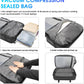 Vacuum Backpack for Men,50L Expandable Compression Backpack With Vacuum Seal, 17.3 Inch Water Resistant Laptop Backpack with USB Charging Port-Not Vaccum Pump Included
