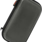 GLCON Dustproof Carrying Case Electronic Accessories Cable Organizer - Portable Small Travel Charger Case Power Bank Phone Pouch - Double Zippers Wallet Hard EVA Storage Carry Bag - Silver Grey