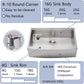 Farmhouse Sink 33 Inch, 33x22 Inch Apron Front Farmhouse Kitchen Sink, 16 Gauge Stainless Steel Undermount Ledge Workstation Deep Single Bowl Luxury Rustic Farm Sinks with All Accessories