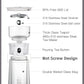 ZENS Modern One Touch Tea Maker, Glass Teapot with Infuser for Loose Leaf Tea Diffusers, Mess-Free Smart Pouring with Insulated Mug and Portable Tea Kits for Tea Lover Gifts
