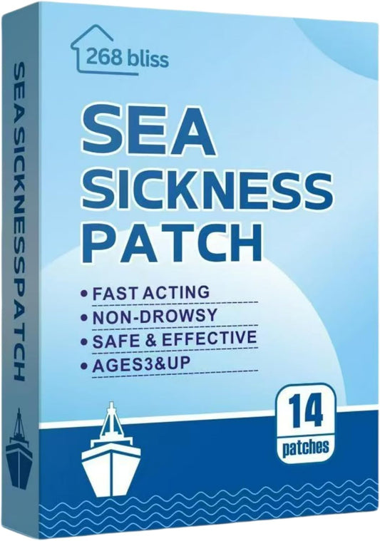 Sea Sickness Patch for Cruise - Cruise Must Haves - Cruise Ship Essentials for Carnival, Princess, Norwegian, Holland America, MSC & Major Cruise Lines-Travel Essentials for Adults and Kids